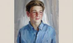 Портрет английского юноши. 2018, 45х35 см